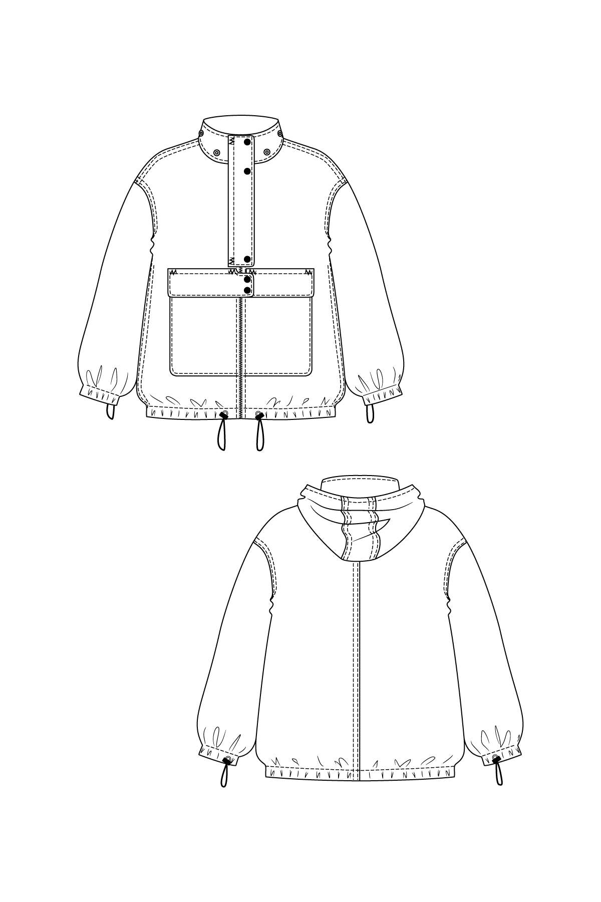 PDF Sewing Pattern | Sirkka hooded jacket | Named Clothing