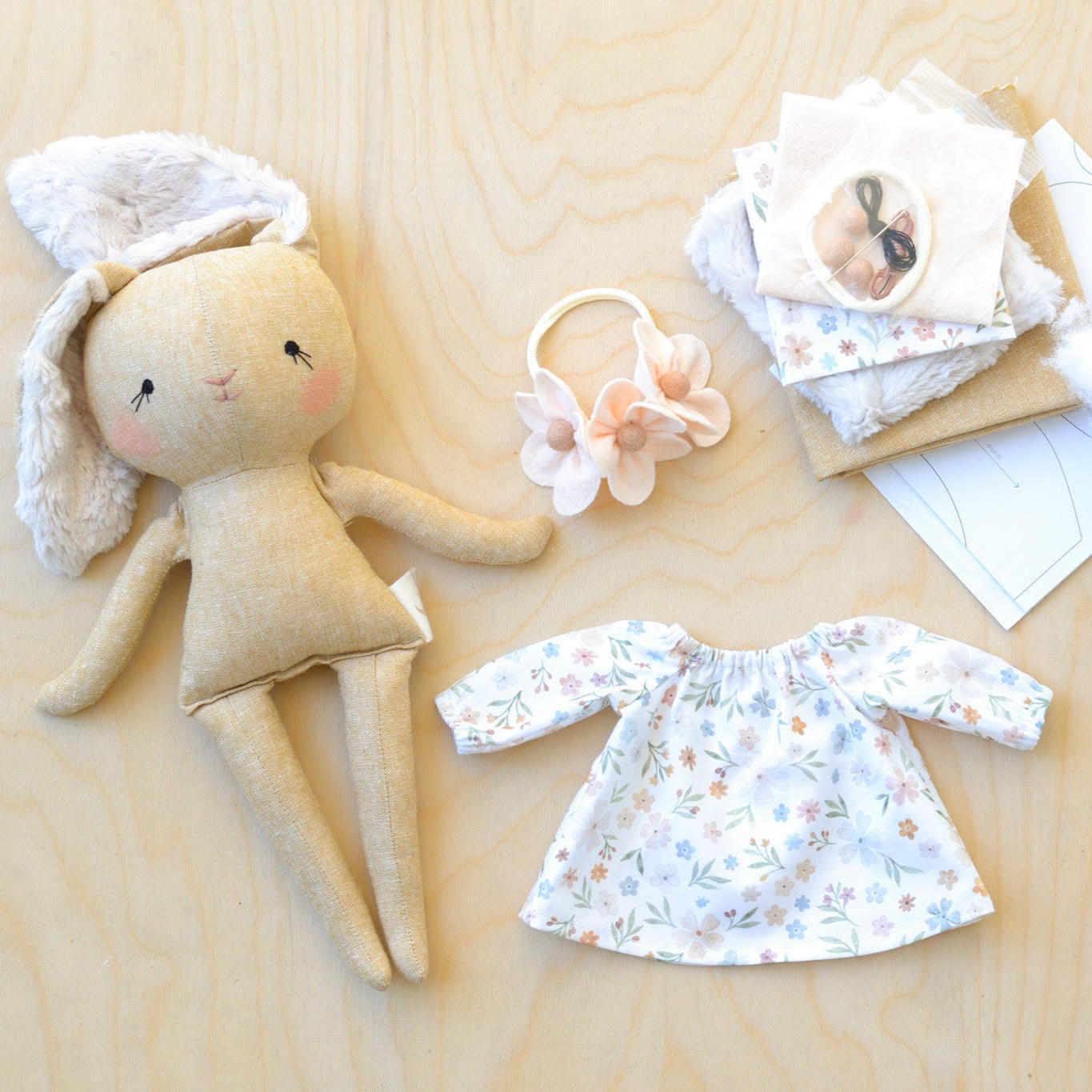 Sewing Kit | Jeanne Bunny Doll