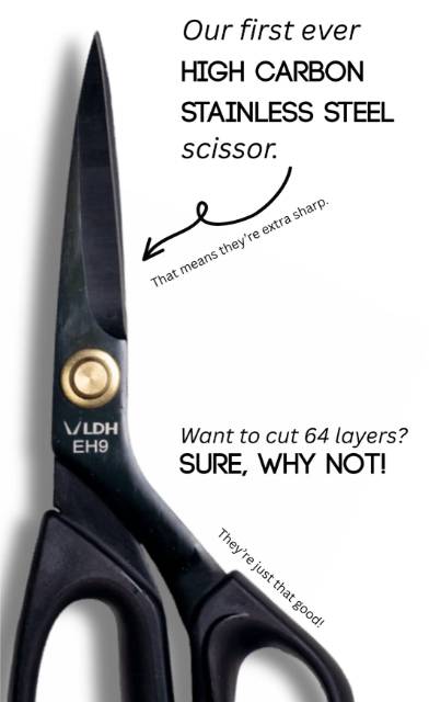 LDH | Midnight Edition Ergonomic Scissors | 9" (23 cm)