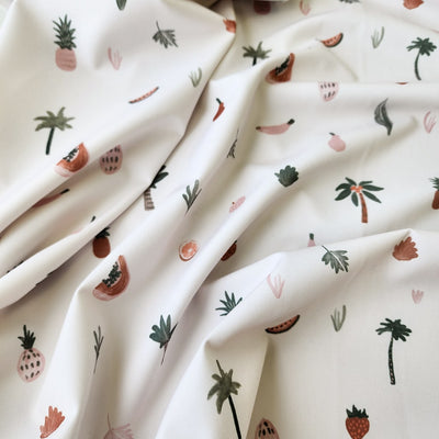 Stretch Crepe Fabric - Fruity Print 