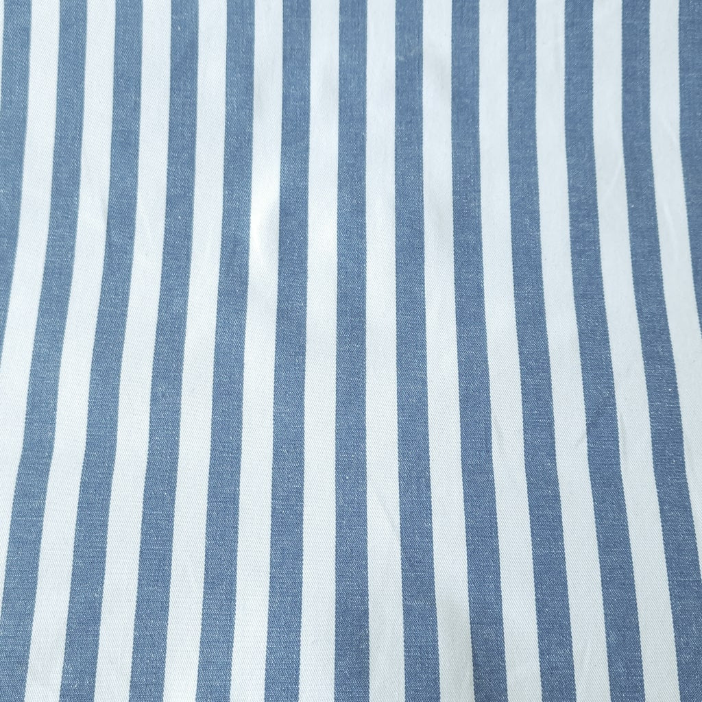 Striped Denim - Blue & White