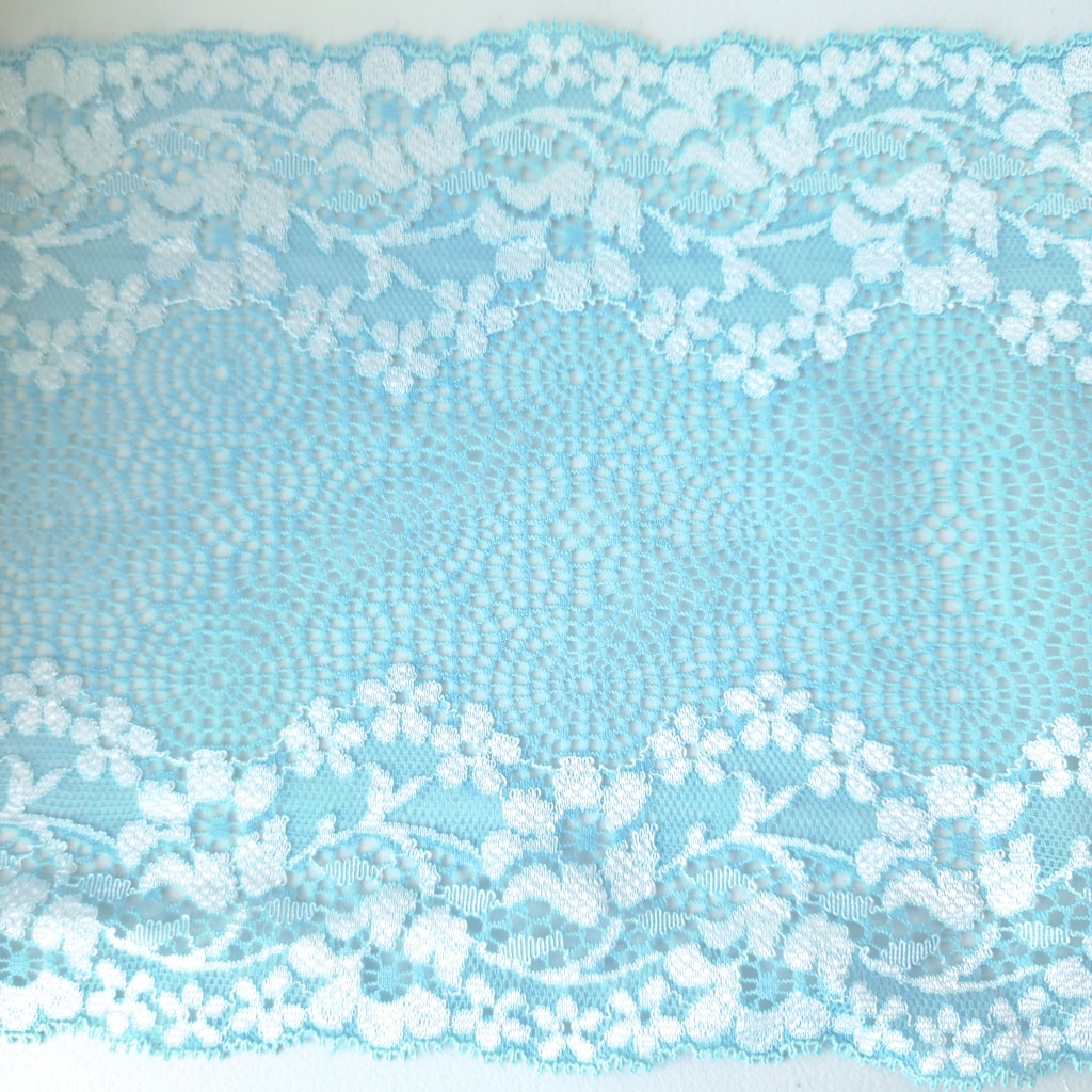 Stretch Lace Ribbon - Blue