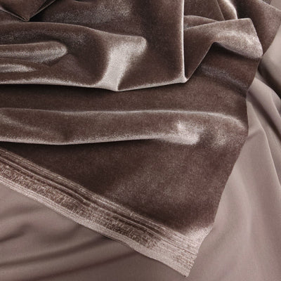 Streth Velour - Taupe