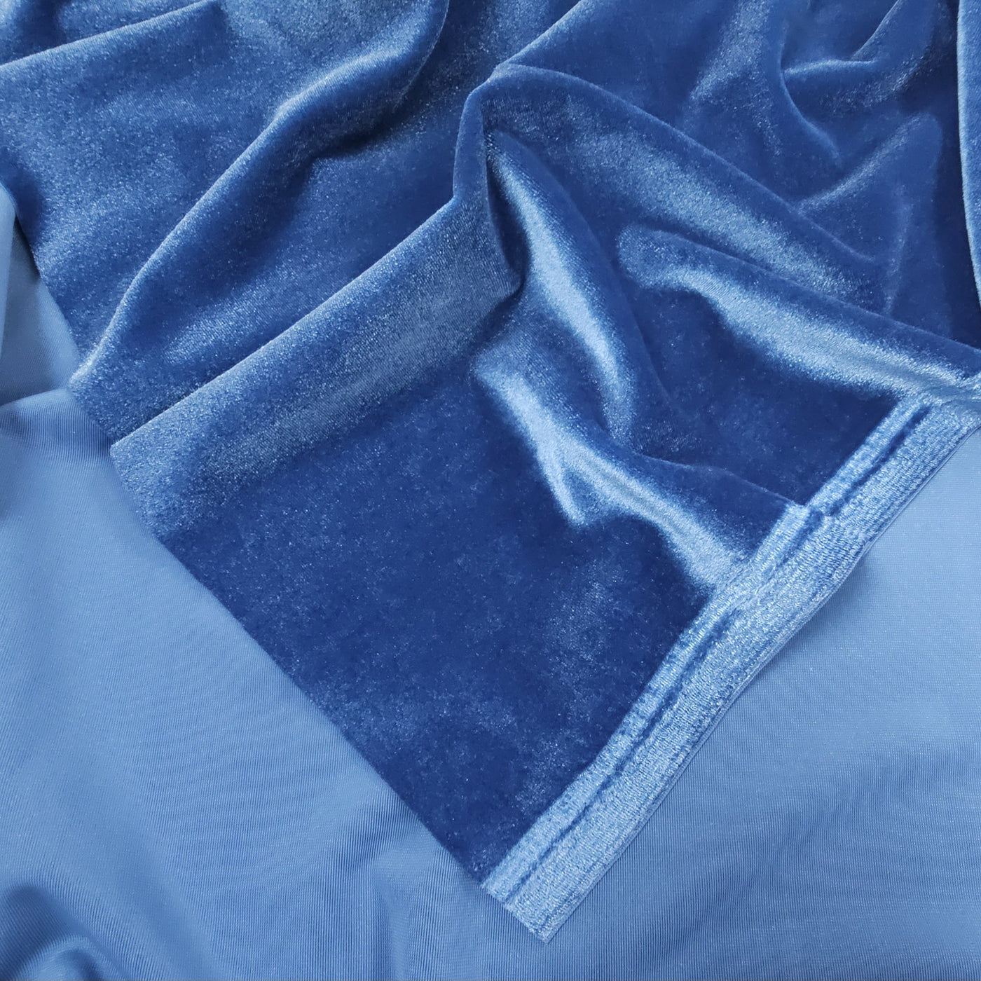 Stretch Velour - Blue