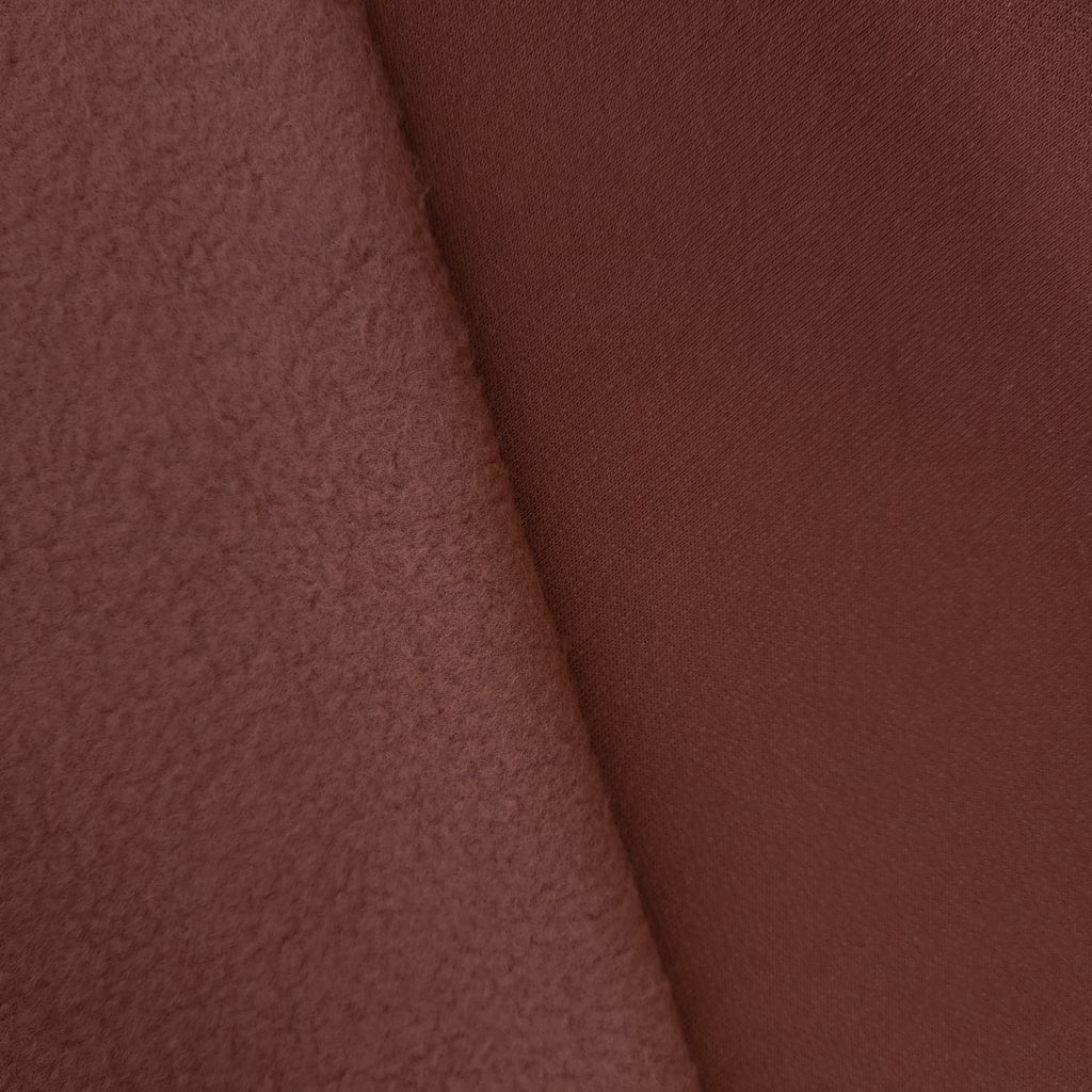 Organic Fleece Fabric - Mahogany