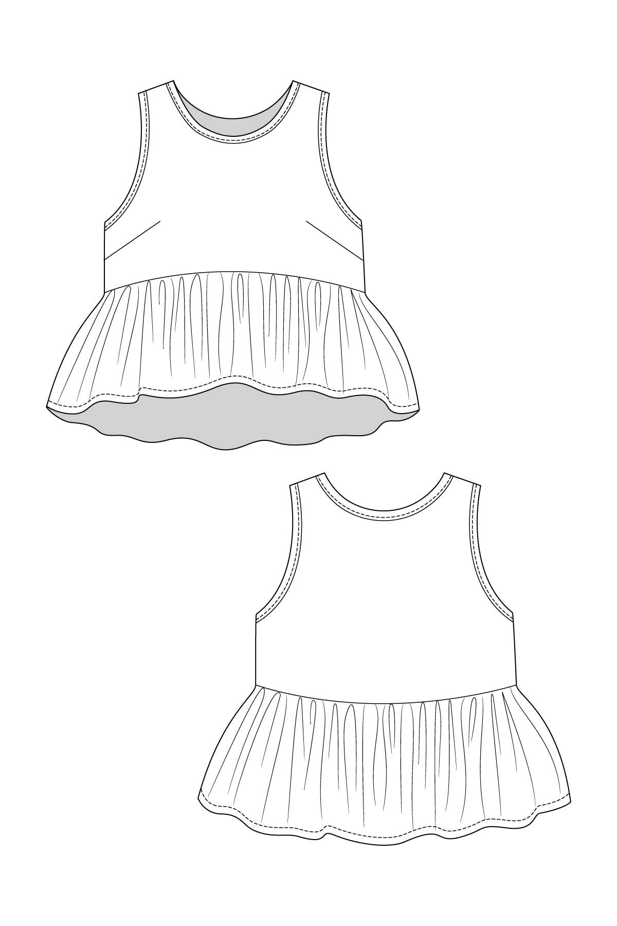 PDF Sewing Pattern | Taimi Dress &amp; Top | Named Clothing
