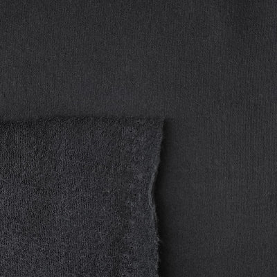 Terry Cloth Fabric - Black