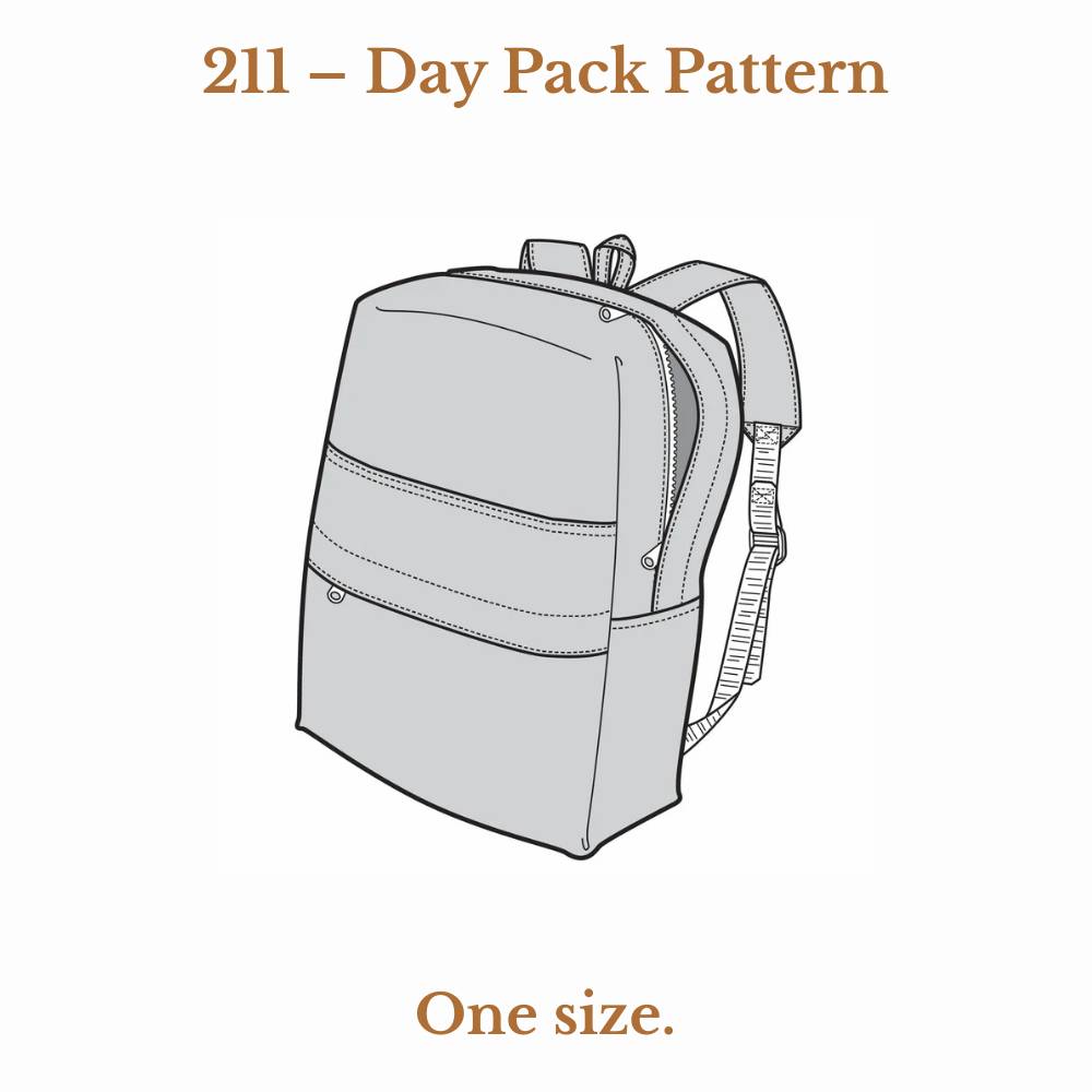 Day Pack Backpack Sewing Pattern | The Green Pepper | Les Tissées