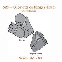PDF SEWING PATTERN |  Glov-itts or Finger-Free Gloves | The Green Pepper