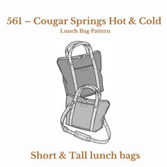PDF SEWING PATTERN | Cougar Springs Hot & Cold Lunch Bag | The Green Pepper