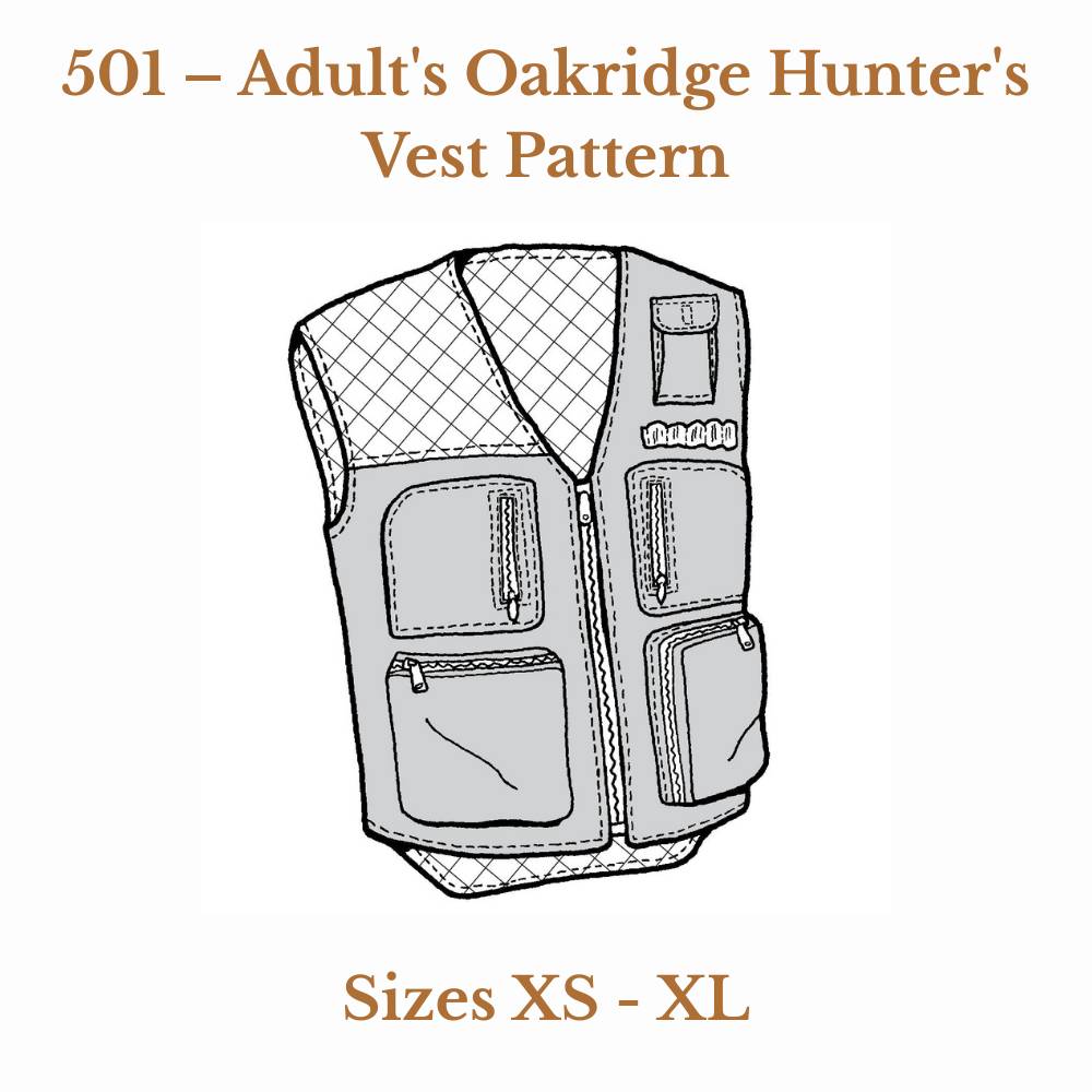 Oakridge Hunter’s Vest Sewing Pattern | The Green Pepper | Les Tissées