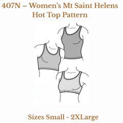 PDF SEWING PATTERN | Women’s Mt Saint Helens Hot Top | The Green Pepper
