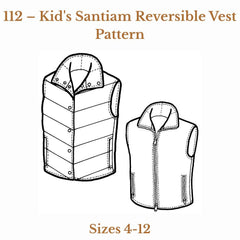 PDF SEWING PATTERN | Kid's Santiam Reversible Vest | The Green Pepper