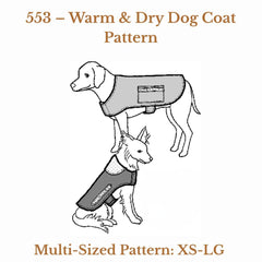 PDF SEWING PATTERN | Warm & Dry Dog Coat | The Green Pepper