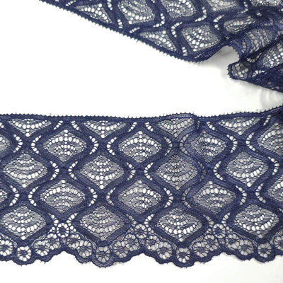 Elastic Lace Trim Fancy Design Spandex Nylon Lace Trim Nylon Lace Fabric -  China Lace Trim and Fabric price