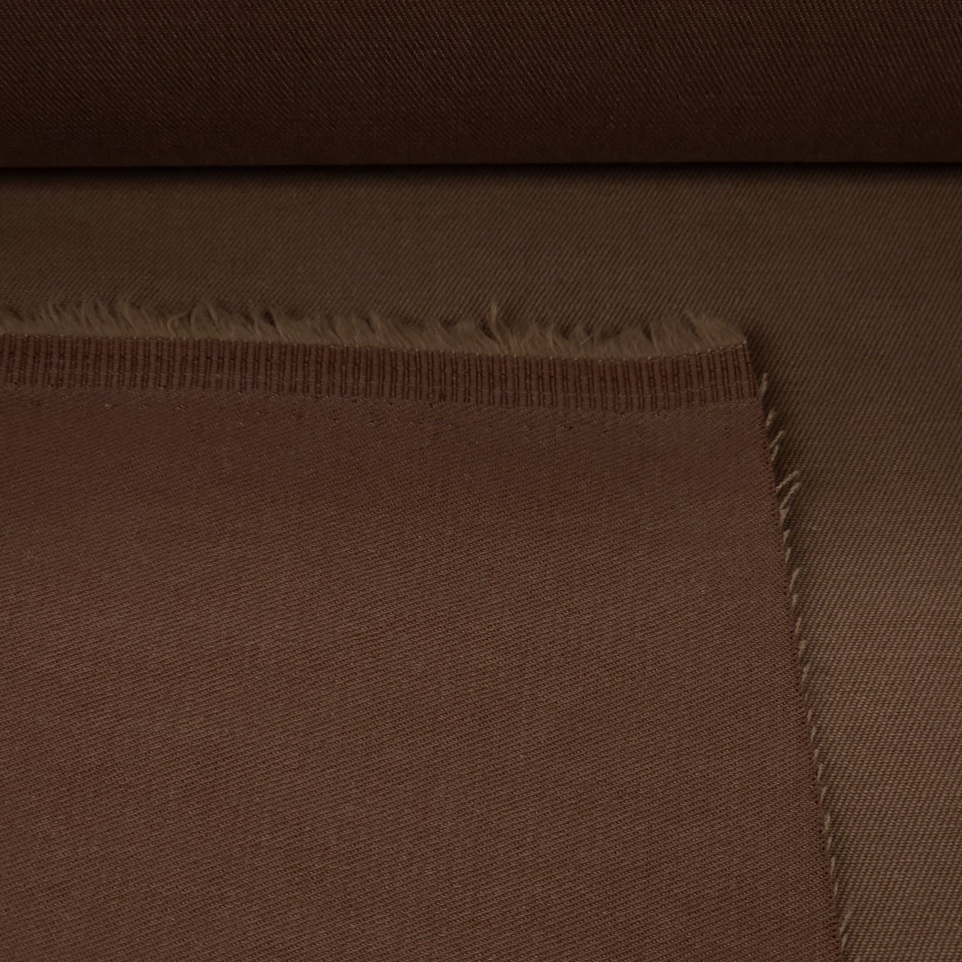 Cotton & Tencel Twill | Chocolat | 78 cm| END OF ROLL