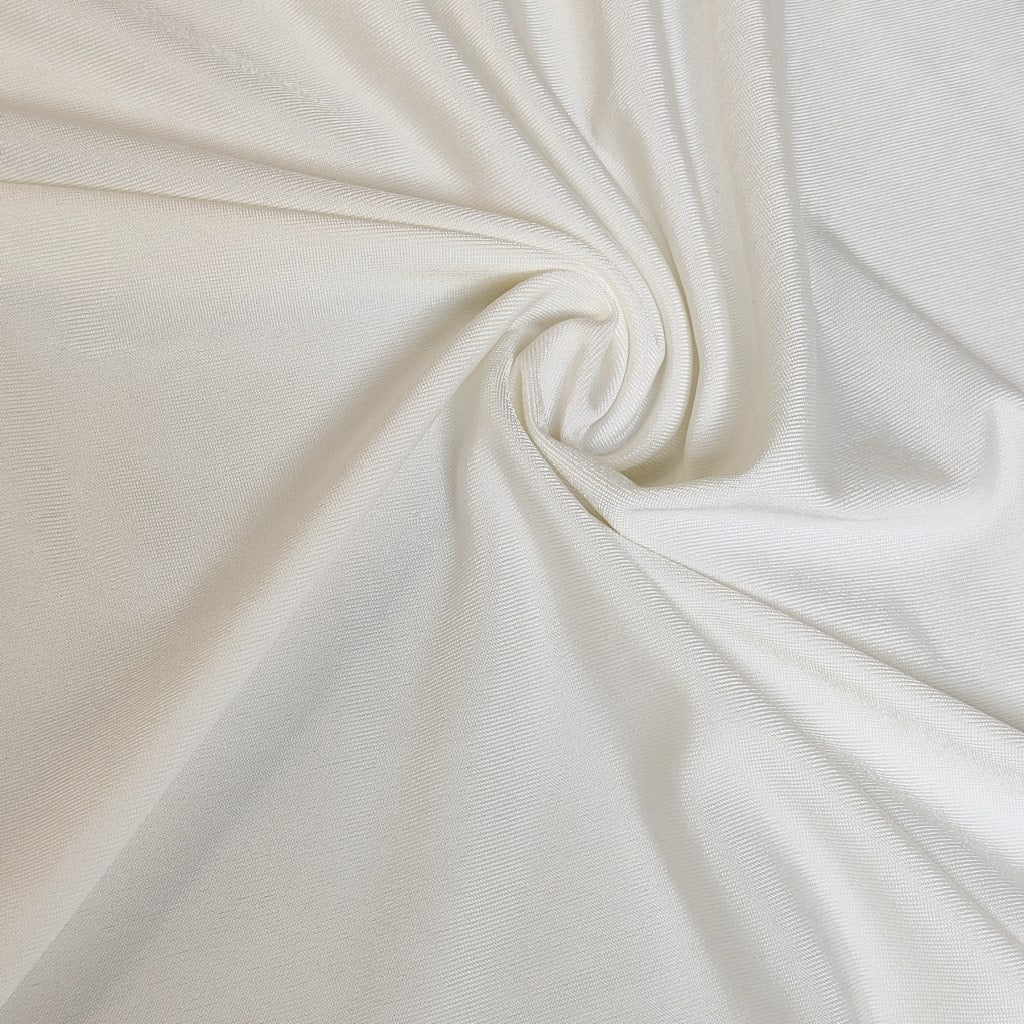 Ultra Soft Jersey | Stretch Lining  | Cream | 60 cm | END OF ROLL