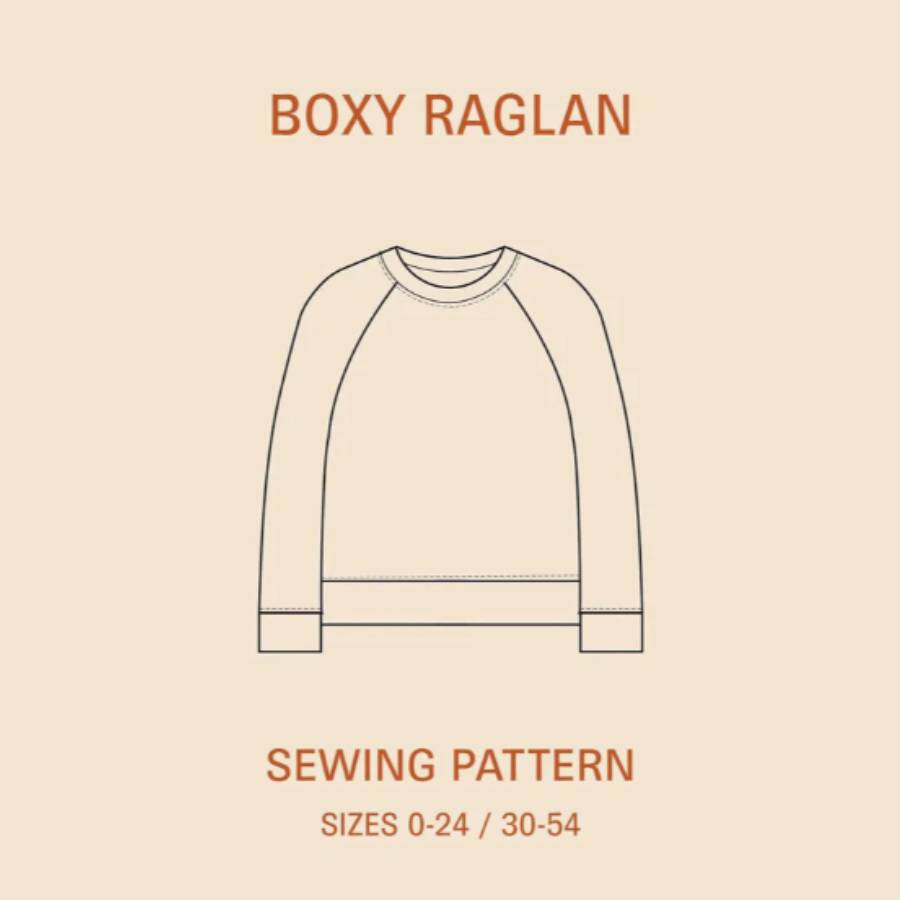 PDF Sewing Pattern | Boxy Raglan Sweater | Wardrobe by Me