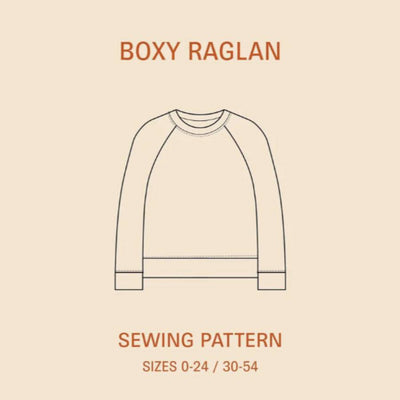 PDF Sewing Pattern | Boxy Raglan Sweater | Wardrobe by Me