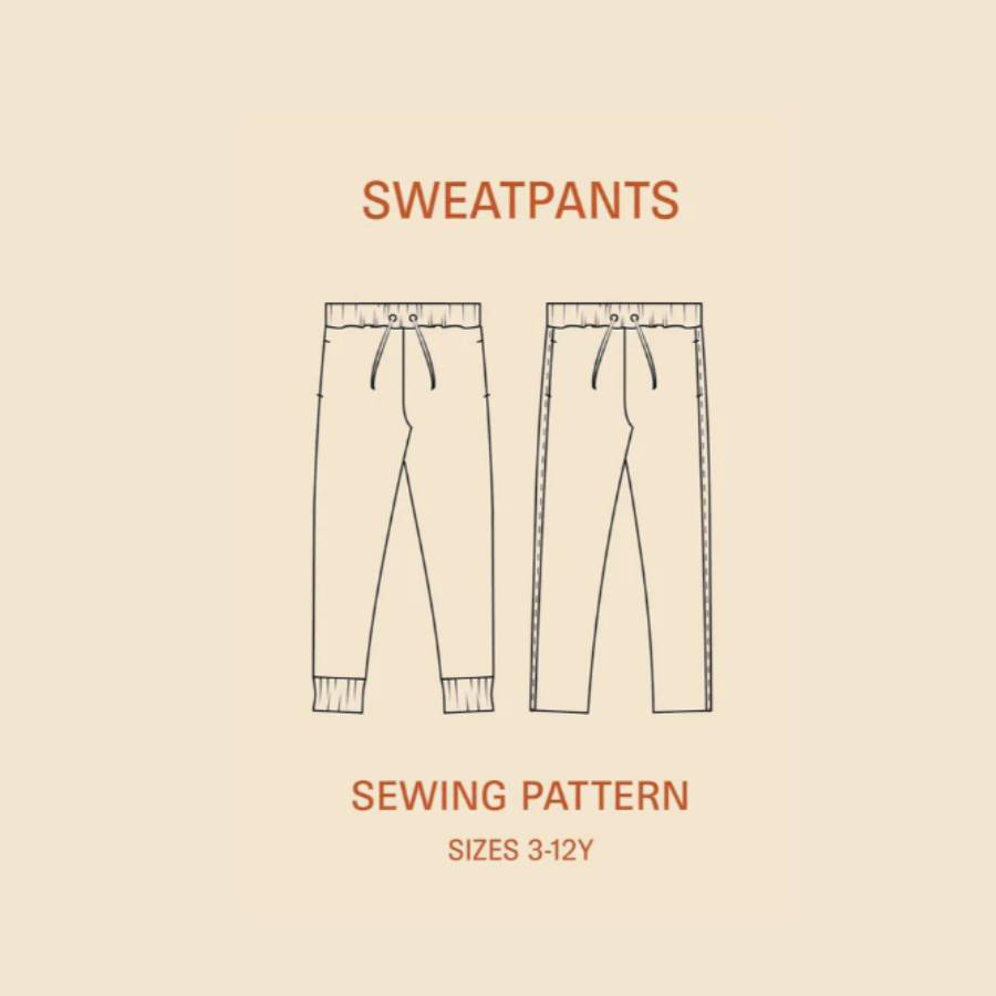 PDF Sewing Pattern | Kids Sweatpants | Wardrobe by Me