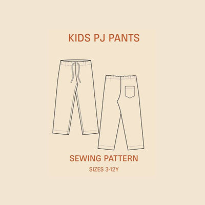PDF Sewing Pattern | Kids Pajama Pants | Wardrobe by Me