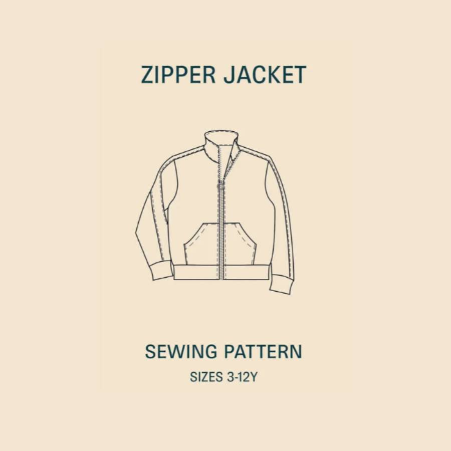 PDF Sewing Pattern | Kid's Zipper Jacket | Wardrobe by Me