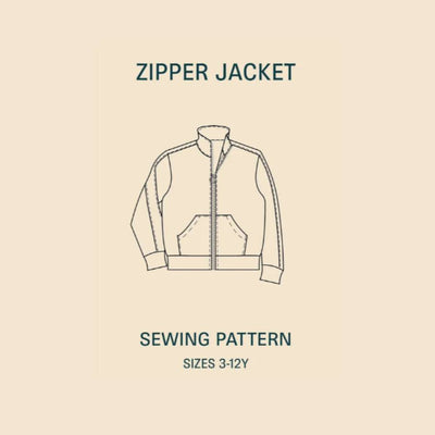 PDF Sewing Pattern | Kid's Zipper Jacket | Wardrobe by Me