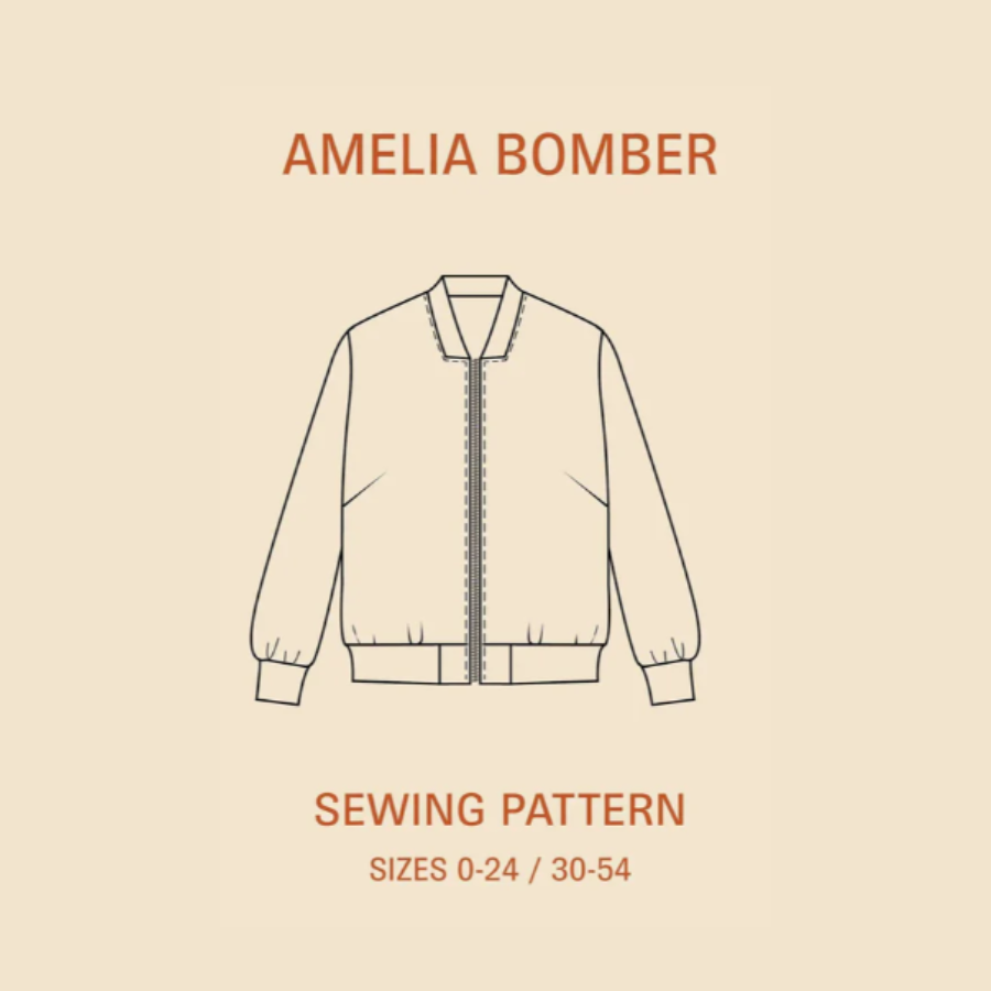 PDF Sewing Pattern | Amelia Bomber Jacket | Wardrobe by Me