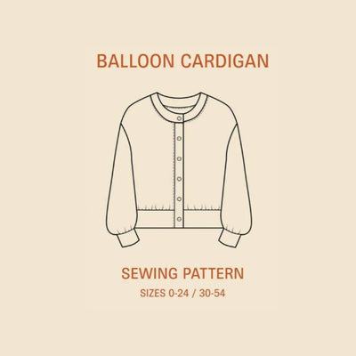 PDF Sewing Pattern | Balloon Cardigan | Wardrobe by Me