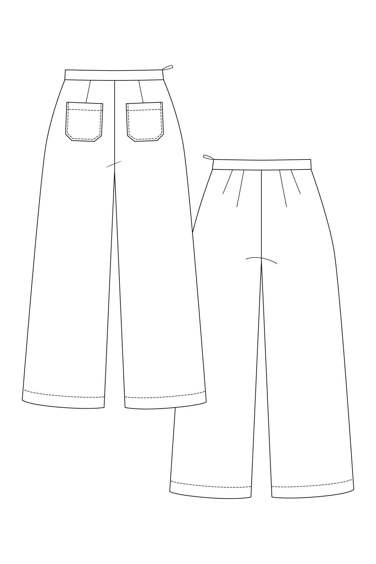 PDF Sewing Pattern | Verso trousers & shorts | Named Clothing