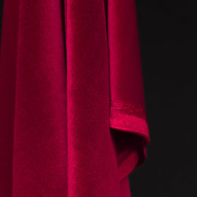 Stretch Velour - Poppy Red