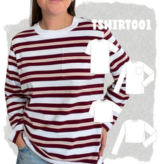 PDF SEWING PATTERN | TSHIRT001 | The Form Edit | BILINGUAL ( FR/EN )