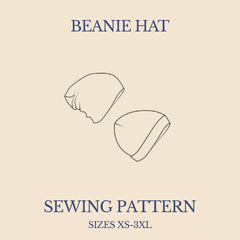PDF SEWING PATTERN | Beanie Hat | Wardrobe by Me
