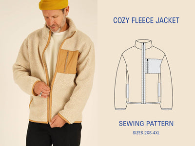 PDF Sewing Pattern | Cozy Fleece Jacket | Wardrobe by me