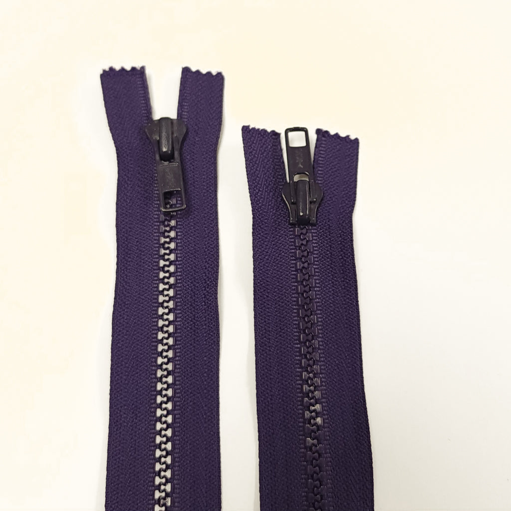 YKK | Molded Plastic | Closed End Zipper | #5  | 5" - 13 cm | Purple
