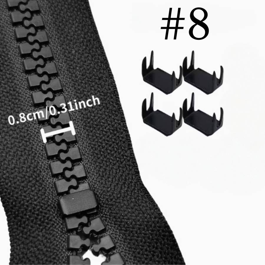 Bottom Zipper Stoppers #8 (Pack of 4)