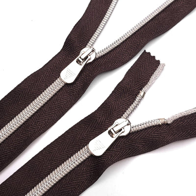 Closed End Zipper | Nylon Coil | Brown | #6 | 6 1/4'' - 16 cm