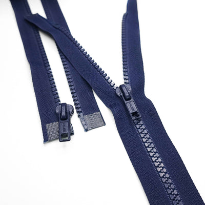 Open End Zipper | Molded Plastic | Navy | #5 | 14'' - 35.5 cm