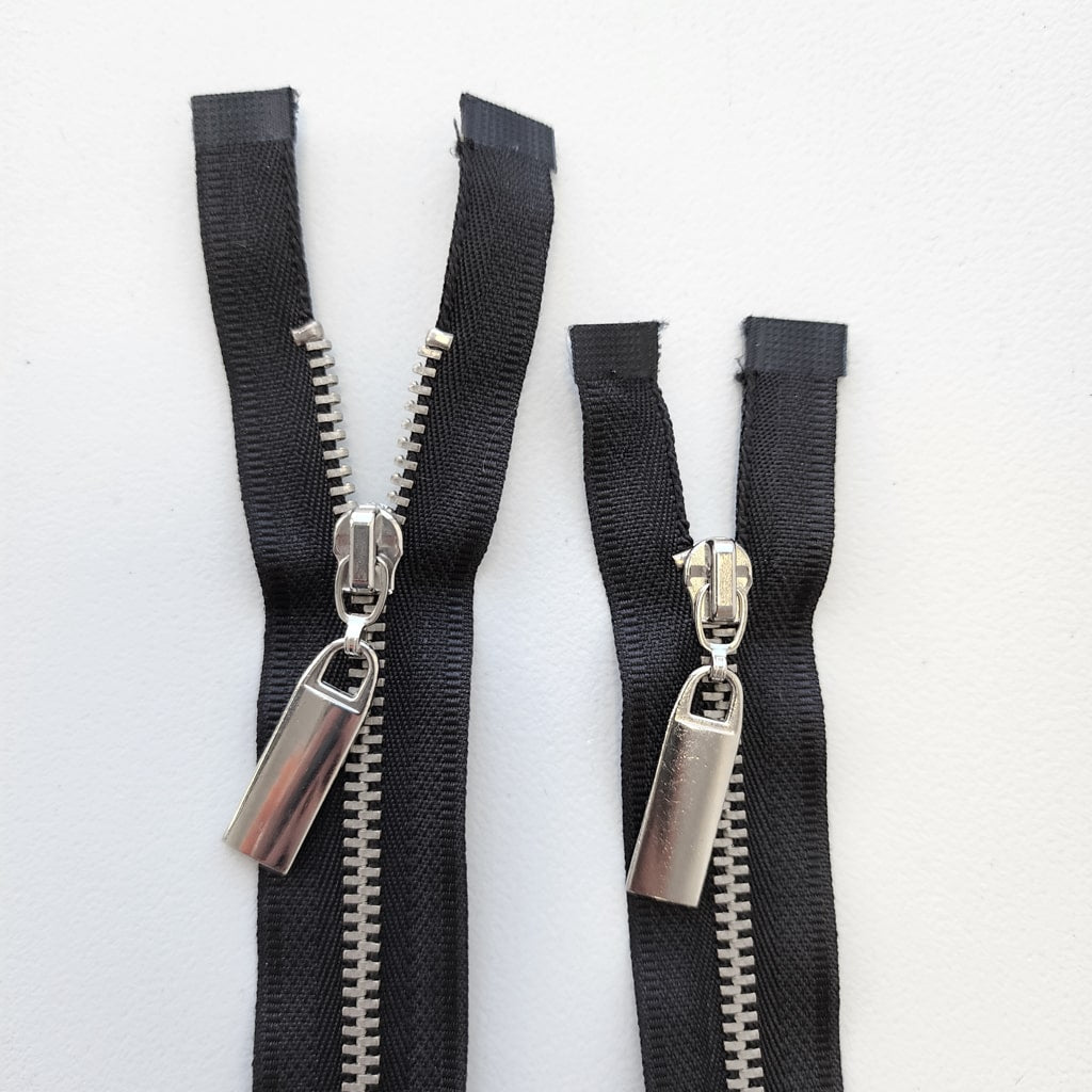 KKF | Nickel Zipper #3 | Black | 20" / 50 cm