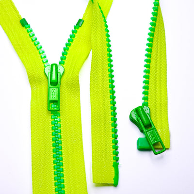 YKK | Open End Zipper | Molded Plastic | 65.5 cm - 25 3/4 " | Neon Colors