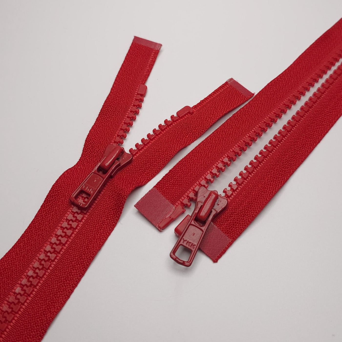 YKK Open-End Zipper | Molded Plastic | Red | #5 | 9'' - 23cm