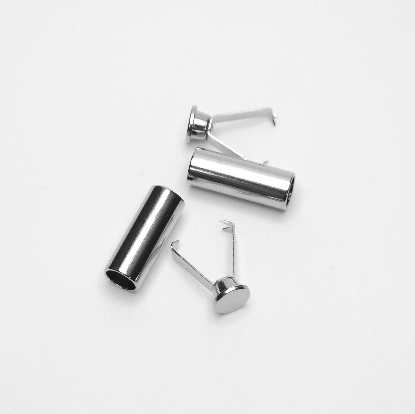 Metal Cord Ends | 2 Pieces | 5 mm - Silver