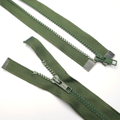 KKF Open End Zipper | Molded Plastic | #3 | 13'' - 33cm green