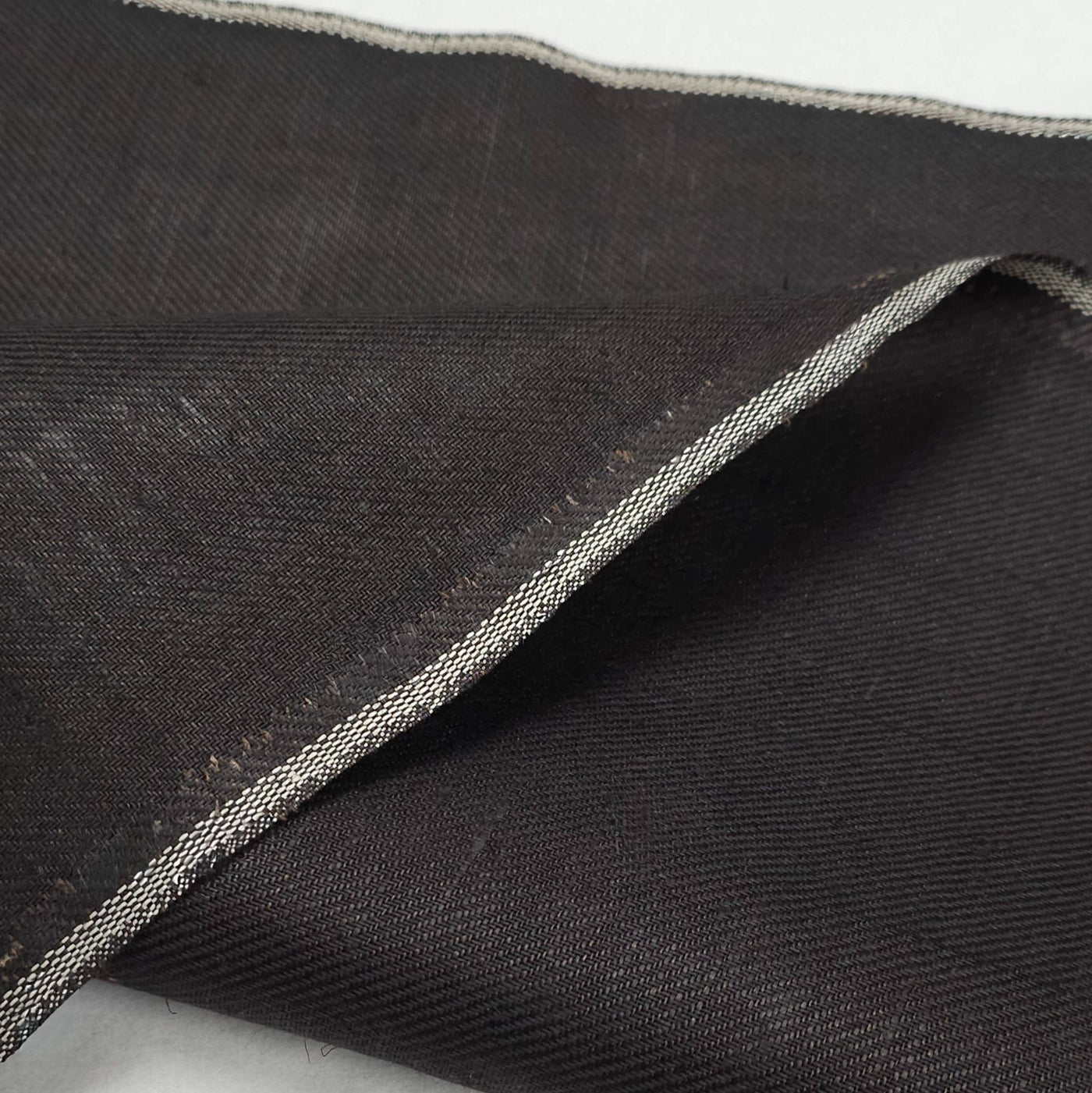Dishcloth Fabric | Cotton & Linen | Deep Charcoal