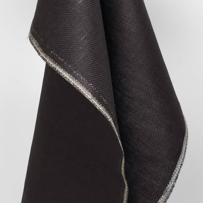 Dishcloth Fabric | Cotton & Linen | Deep Charcoal