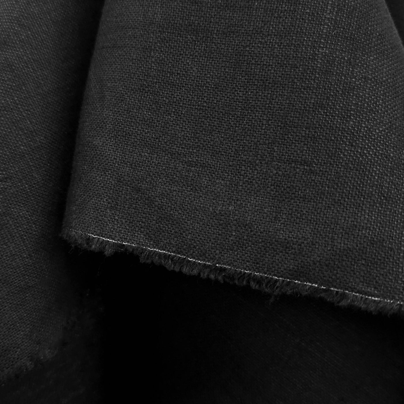 Medium-Heavy Linen | Black