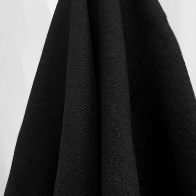 Medium-Heavy Linen | Black