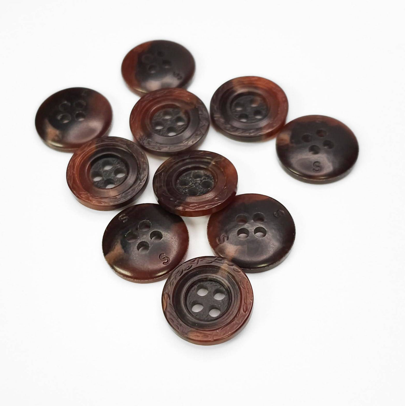 Buttons Brown 15 mm 