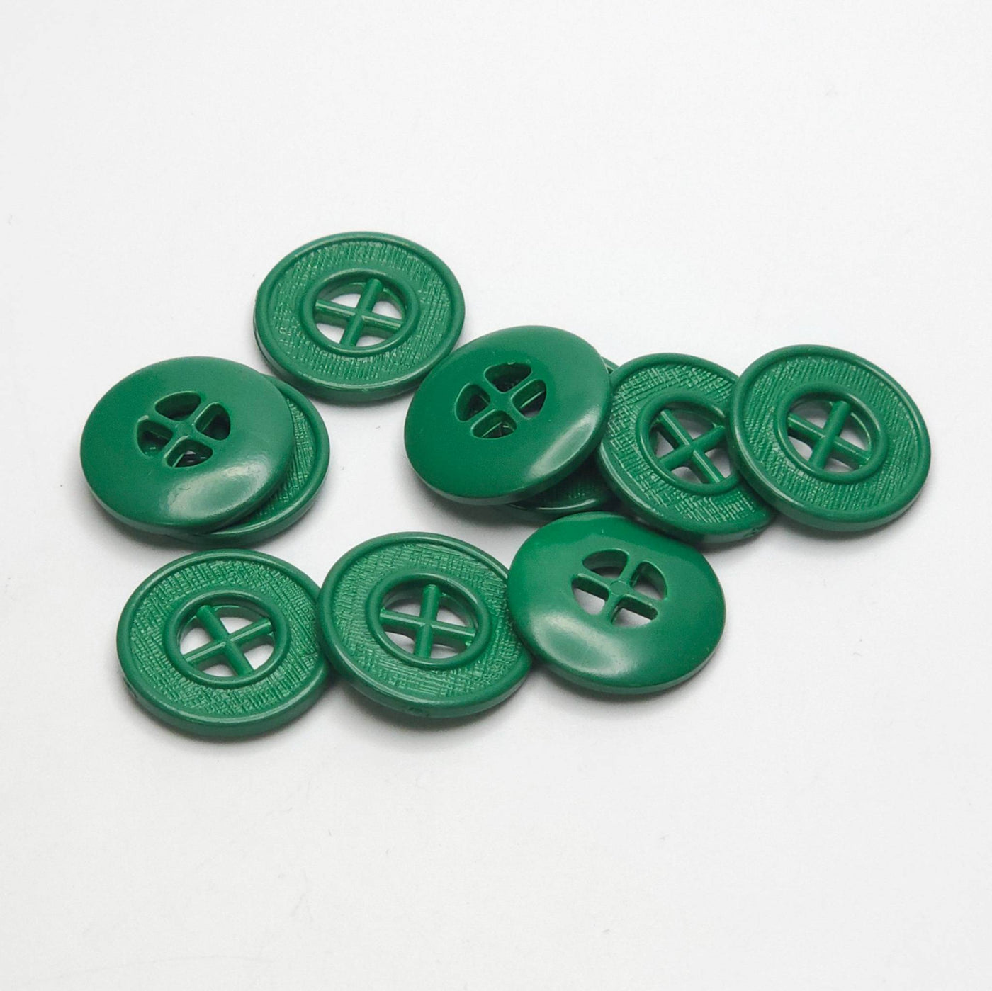 buttons green 19mm