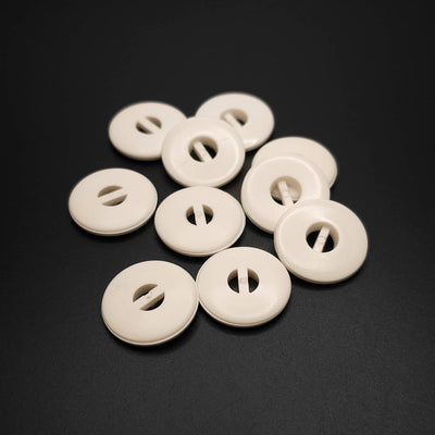 Buttons White 18 mm